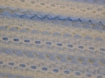 Feather Edge Eyelet Lace Per Meter 38mm Cream/Blue